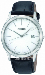 Seiko Dress Biały/Skóra Ø37 mm SGEE07