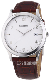 Seiko Dress Biały/Skóra Ø38 mm SGEE09P1