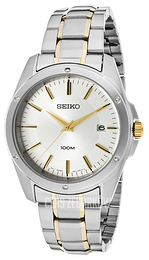Seiko Dress Srebrny/Stal w odcieniu złota Ø40 mm SGEF83
