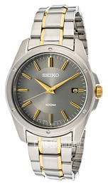 Seiko Dress Szary/Stal w odcieniu złota Ø40 mm SGEF85