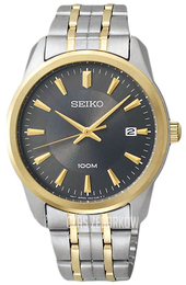 Seiko Czarny/Pozlacana SGEG10