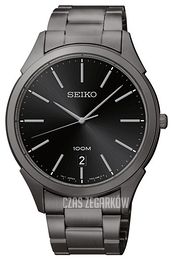 Seiko Dress Czarny/Stal Ø42 mm SGEG79