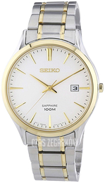 Seiko Dress Biały/Stal w odcieniu złota Ø40 mm SGEG96P1