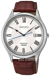 Seiko Srebrny/Skóra Ø40 mm SGEG97P1