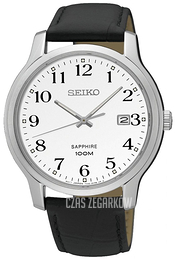 Seiko Dress Biały/Skóra Ø41 mm SGEH69P1