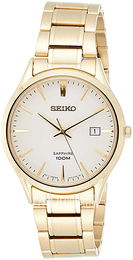 Seiko Biały/Stal w odcieniu złota Ø40 mm SGEH72P1