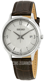 Seiko Classic Srebrny/Skóra Ø40 mm SGEH83P1