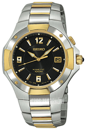 Seiko Coutura Czarny/Stal w odcieniu złota Ø39 mm SKA220