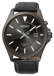 Seiko Czarny/Skóra Ø46 mm SKA583