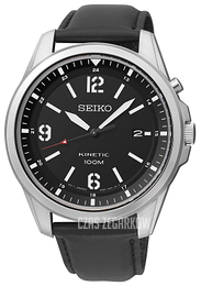 Seiko Czarny/Skóra Ø40 mm SKA611P2
