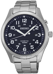 Seiko Czarny/Stal Ø42 mm SKA721P1