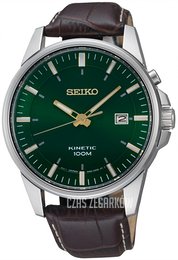 Seiko Kinetic Zielony/Skóra Ø42 mm SKA753P1