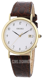 Seiko Biały/Skóra Ø34 mm SKK700