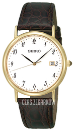 Seiko Dress Ladies Biały/Skóra Ø33 mm SKK700P1