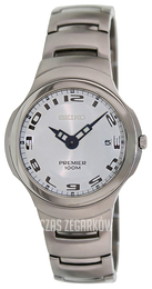 Seiko Biały/Stal Ø38 mm SKP051