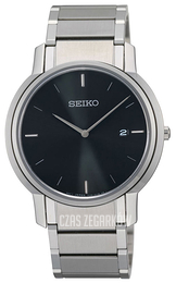 Seiko Czarny/Stal Ø38 mm SKP387P1