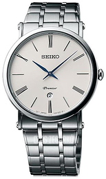 Seiko Premier Biały/Stal Ø41 mm SKP391P1