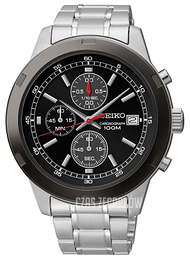Seiko Chronograph Czarny/Stal Ø43 mm SKS427