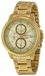 Seiko Chronograph Szampański/Stal w odcieniu złota Ø43 mm SKS450