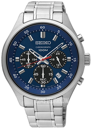 Seiko Chronograph Niebieski/Stal Ø44 mm SKS585P1