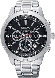 Seiko Czarny/Stal Ø43 mm SKS605P1