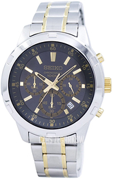 Seiko Niebieski/Stal w odcieniu złota Ø43 mm SKS609P1