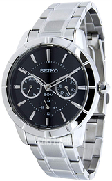 Seiko Czarny/Stal Ø36 mm SKY715P1