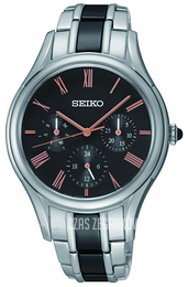 Seiko Czarny/Stal Ø36.5 mm SKY719P1