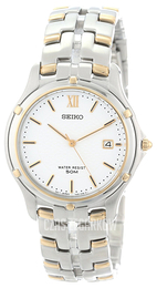 Seiko Le Grand Sport Biały/Stal w odcieniu złota Ø36 mm SLC028