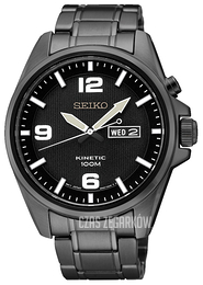 Seiko Kinetic Czarny/Stal Ø42 mm SMY139P1