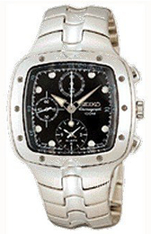 Seiko Czarny/Stal SNA011
