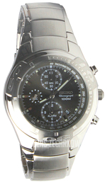 Seiko Chronograph Czarny/Stal Ø42 mm SNA167