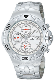 Seiko Biały/Stal Ø40 mm SNA271