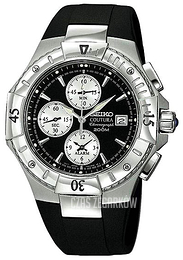 Seiko Coutura Czarny/Guma Ø45 mm SNA459