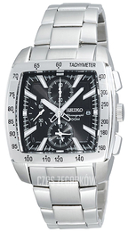 Seiko Chronograph Czarny/Stal SNAC25