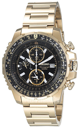 Seiko Czarny/Pozlacana Ø44.5 mm SNAD08