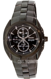 Seiko Chronograph Czarny/Stal Ø46 mm SNAD11