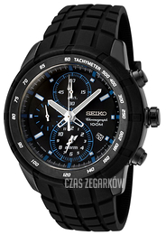 Seiko Chronograph Czarny/Guma Ø45 mm SNAD87