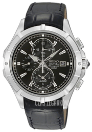 Seiko Coutura Czarny/Skóra Ø41 mm SNAE73P2