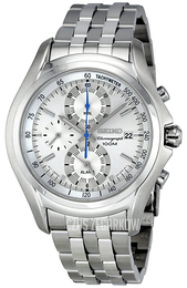 Seiko Chronograph Srebrny/Stal Ø43 mm SNAE81