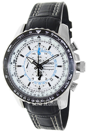 Seiko Sportura Biały/Skóra Ø44 mm SNAF01