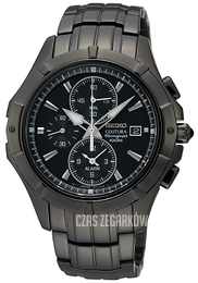 Seiko Czarny/Skóra Ø41 mm SNAF15P1