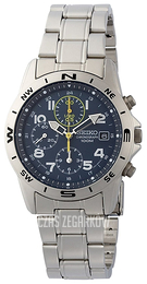 Seiko Chronograph Niebieski/Stal Ø38 mm SND379P