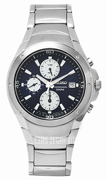 Seiko Chronograph Niebieski/Stal Ø41 mm SND777P1