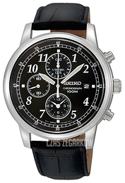 Seiko Czarny/Skóra Ø40 mm SNDC33P1