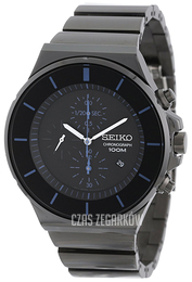 Seiko Chronograph Czarny/Stal Ø45 mm SNDD59P1