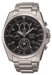 Seiko Chronograph Czarny/Stal Ø42 mm SNDD63