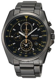 Seiko Chronograph Czarny/Stal Ø45 mm SNDD65P1