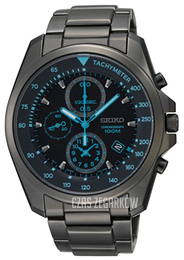 Seiko Chronograph Czarny/Stal Ø44 mm SNDD67