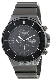 Seiko Chronograph Czarny/Stal Ø46 mm SNDD83